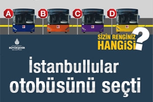 İstanbullular otobüsünü seçti