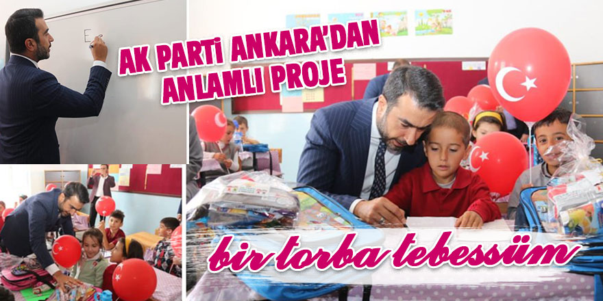 Ak Parti Ankara'dan anlamlı proje