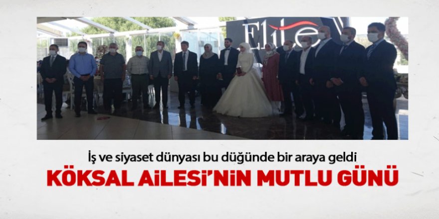 Menderes Köksal oğlunu evlendirdi