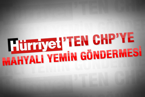Hürriyet'ten CHP'yi kızdıracak yemin karikatürü
