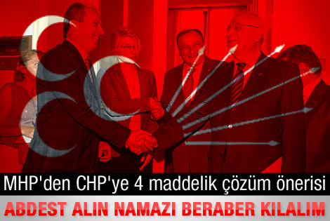 MHP'den CHP'ye: Önce abdest alın