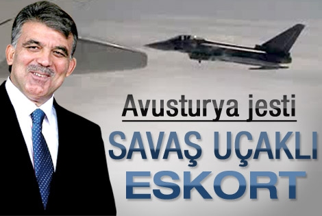 Cumhurbaşkanı Gül'e savaş uçaklı eskort