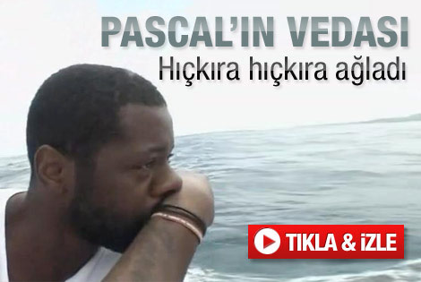 Pascal Nouma ağlayarak adadan ayrıldı - Video