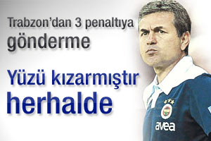 Trabzon'dan Fener'in penaltılarına taş