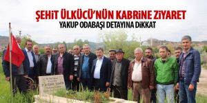 MHP'liler şehit ülkücünün mezarını ziyaret etti