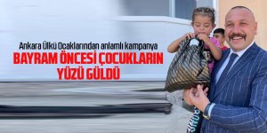 Ülkü Ocakları  Ankara İl Başkanı Abdullah Yüksel, çocukların yüzünü  güldürdü