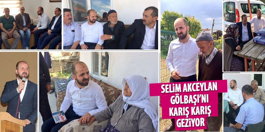 Selim Akceylan 24 Haziran için mahalle mahalle dolaşıyor