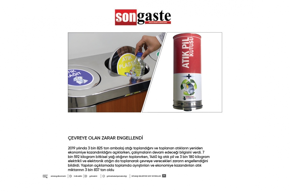 Gölbaşı Belediye Başkanı Ramazan Şimşek 1 yıllık hizmetler 33