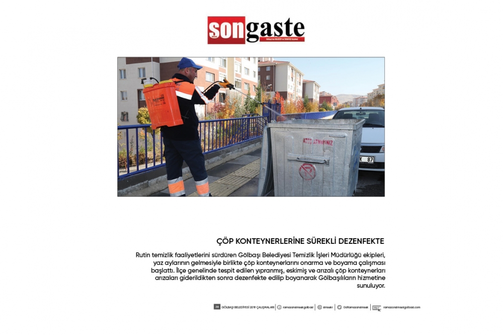 Gölbaşı Belediye Başkanı Ramazan Şimşek 1 yıllık hizmetler 38