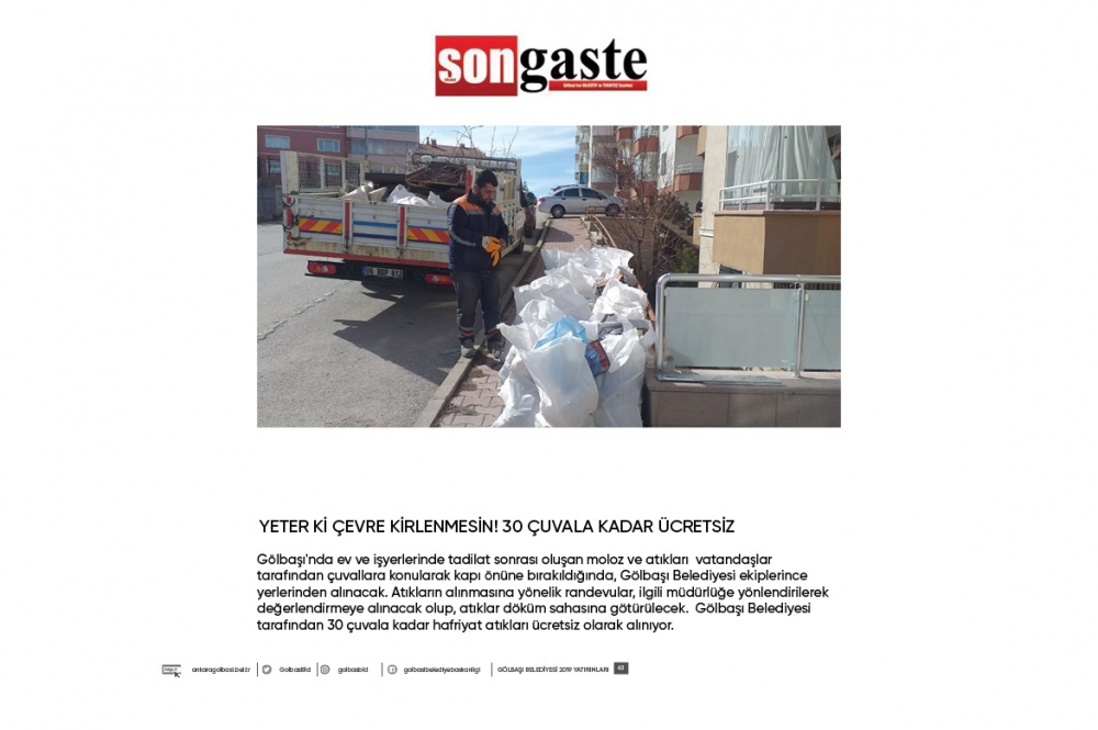 Gölbaşı Belediye Başkanı Ramazan Şimşek 1 yıllık hizmetler 41