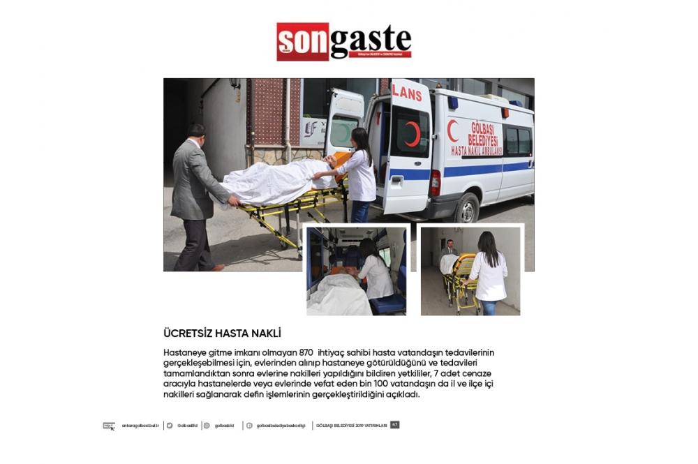 Gölbaşı Belediye Başkanı Ramazan Şimşek 1 yıllık hizmetler 47