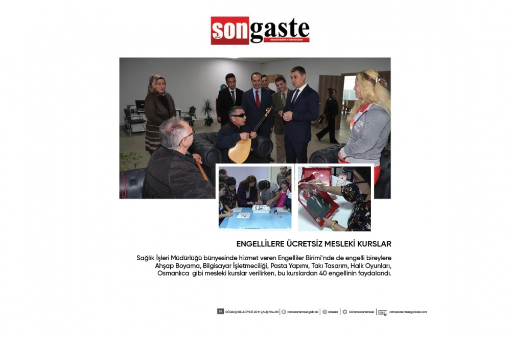 Gölbaşı Belediye Başkanı Ramazan Şimşek 1 yıllık hizmetler 54