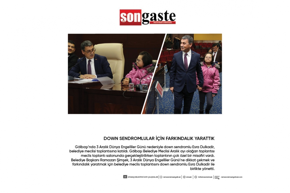 Gölbaşı Belediye Başkanı Ramazan Şimşek 1 yıllık hizmetler 60