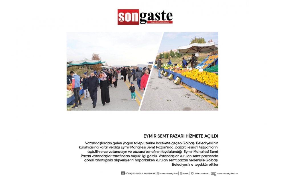 Gölbaşı Belediye Başkanı Ramazan Şimşek 1 yıllık hizmetler 68