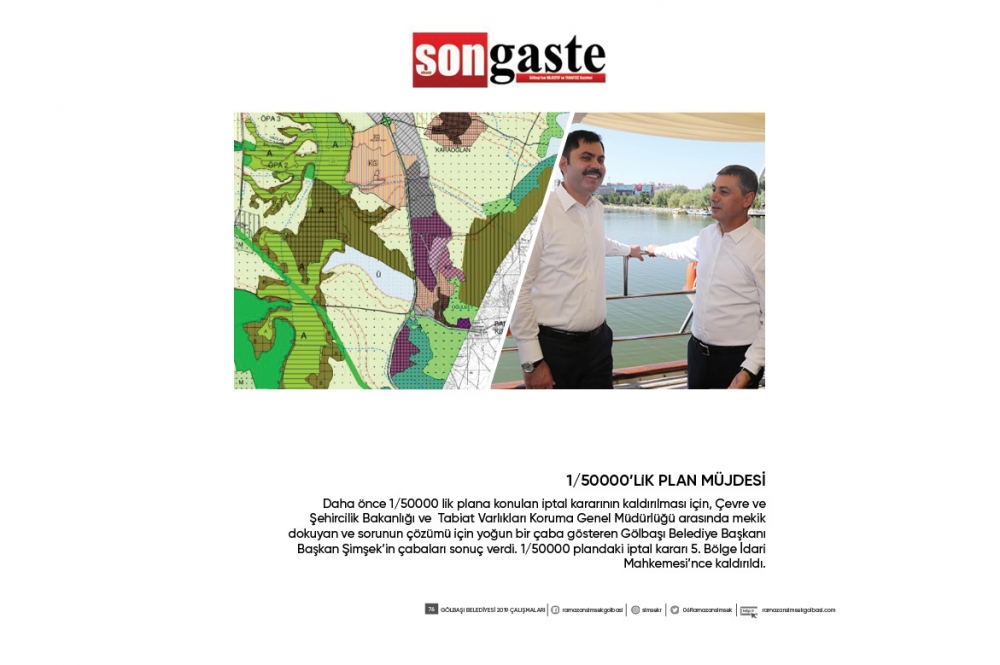 Gölbaşı Belediye Başkanı Ramazan Şimşek 1 yıllık hizmetler 76