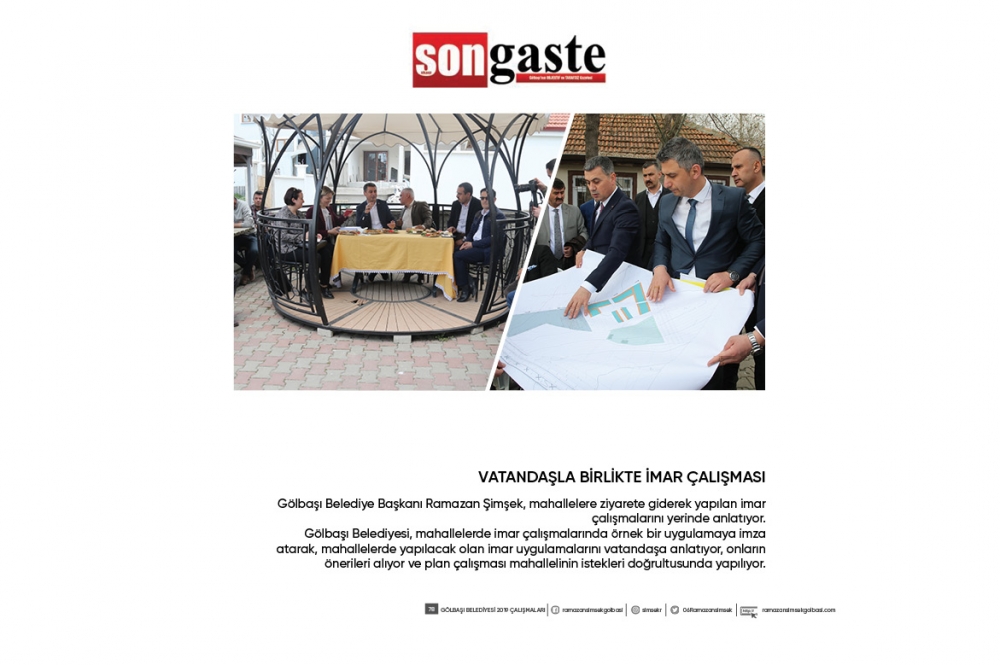 Gölbaşı Belediye Başkanı Ramazan Şimşek 1 yıllık hizmetler 78