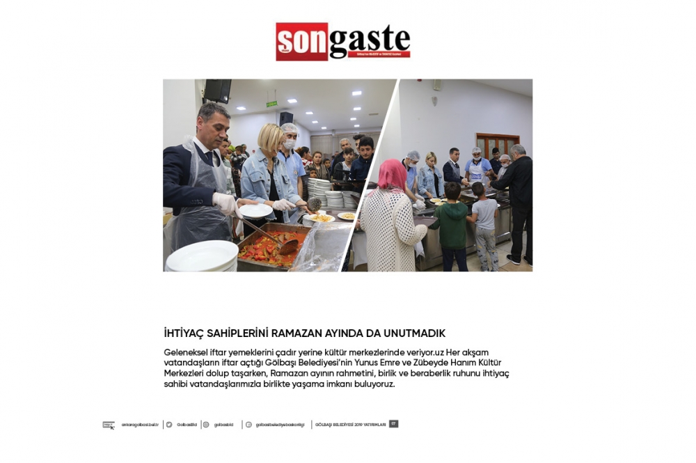 Gölbaşı Belediye Başkanı Ramazan Şimşek 1 yıllık hizmetler 97