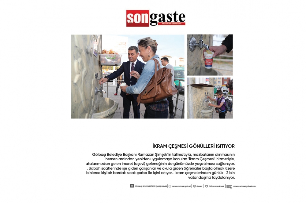 Gölbaşı Belediye Başkanı Ramazan Şimşek 1 yıllık hizmetler 98