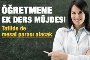Öğretmene yeni mesai ücreti