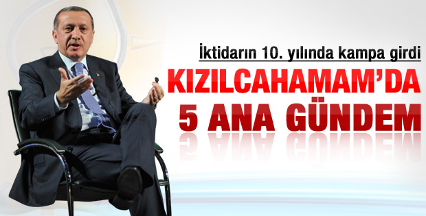 AK Parti Kızılcahamam'da kampa girdi
