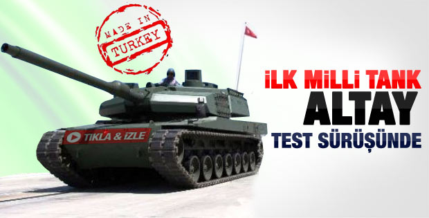 Türkiye'nin milli tankı Altay arazi testinde