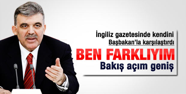 Abdullah Gül: Erdoğan'ın söylemi benden farklı