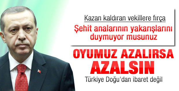 Erdoğan'dan dokunulmazlık çıkışı: Oyumuz azalırsa azalsın