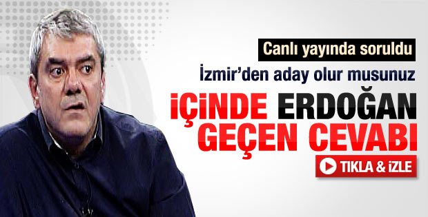 Özdil İzmir'den adaylık sorusuna Erdoğan'lı cevap verdi