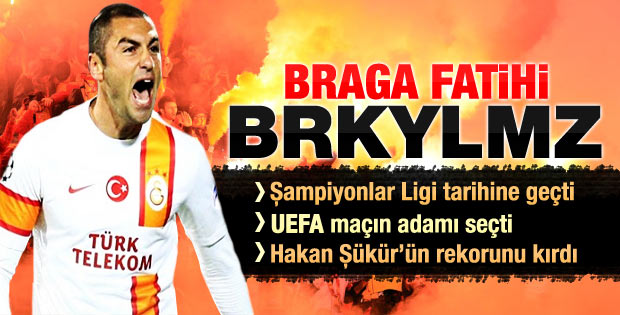 UEFA yine Burak Yılmaz'ı seçti