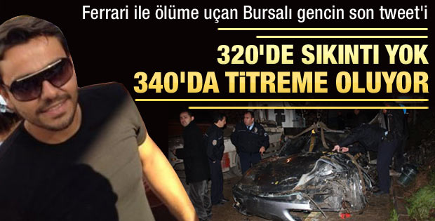 Ferrari ile ölüme uçan genç Bursa'yı yasa boğdu