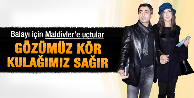 Şaşmaz çifti Maldivler'e uçtu