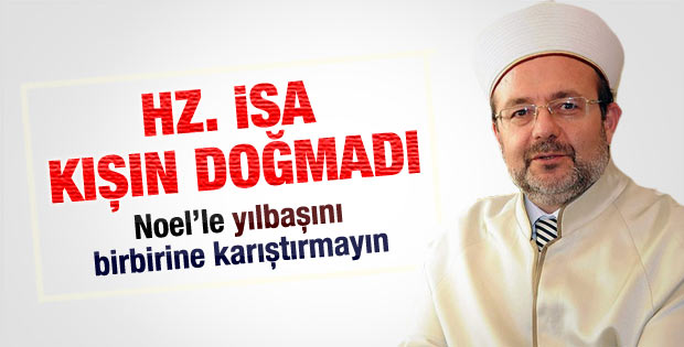 Diyanet İşleri Başkanı'nın yılbaşı açıklaması