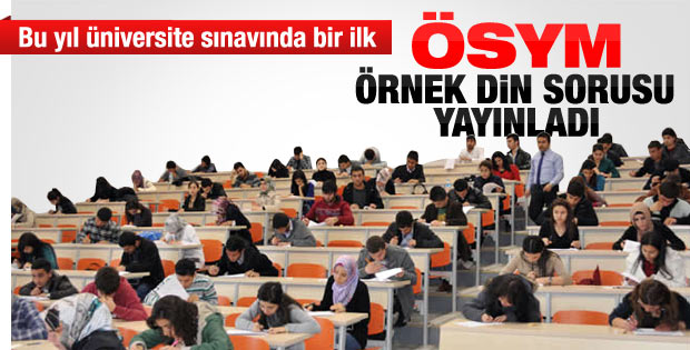 ÖSYM örnek din soruları yayınladı