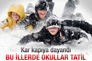 Okulların tatil edildiği iller