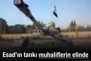 Muhalifler Esad güçlerinin tankını ele geçirdi