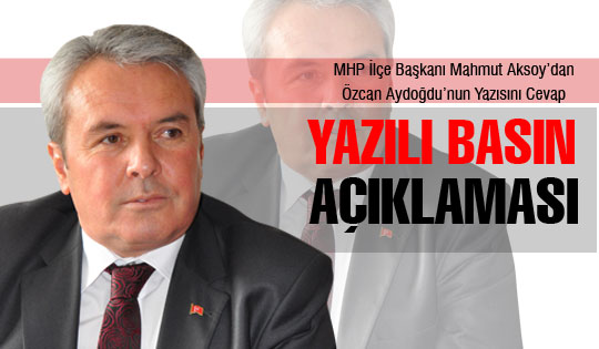 MHP Gölbaşı İlçe Başkanı Aksoy’un basın açıklaması