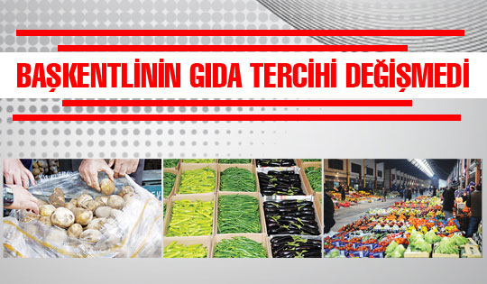 BAŞKENTLİNİN GIDA TERCİHİ DEĞİŞMEDİ