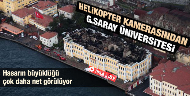 Yanan G.Saray Üniversitesi'nin tepeden görüntüsü