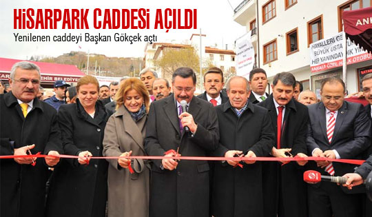 Hisarpark caddesi açıldı