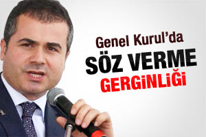 Genel Kurul'da söz verme gerginliği