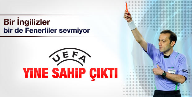 UEFA'dan Cüneyt Çakır'a tam destek