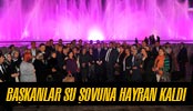 Başkanlar su şovuna hayran kaldı