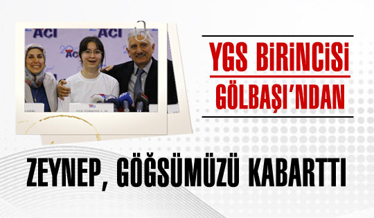 YGS birincisi Gölbaşı'ndan