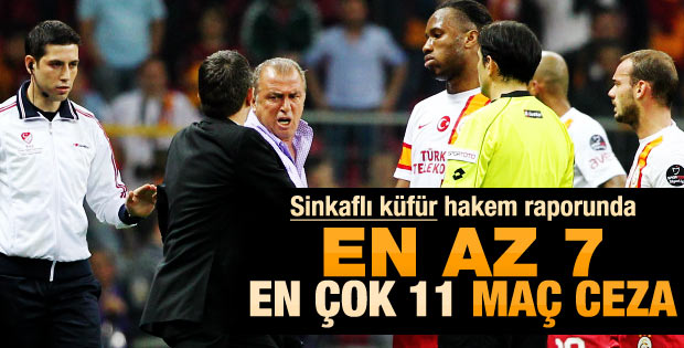 Terim'in sinkaflı küfürü hakem raporunda