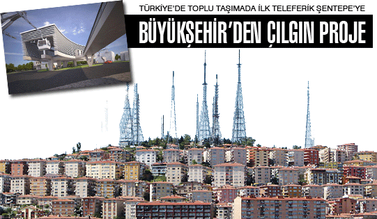 TÜRKİYE’DE TOPLU TAŞIMADA İLK TELEFERİK ŞENTEPE’YE...