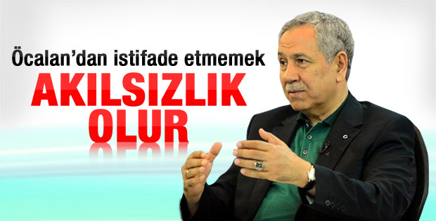 Arınç: Öcalan'dan istifade etmemek akılsızlıktır