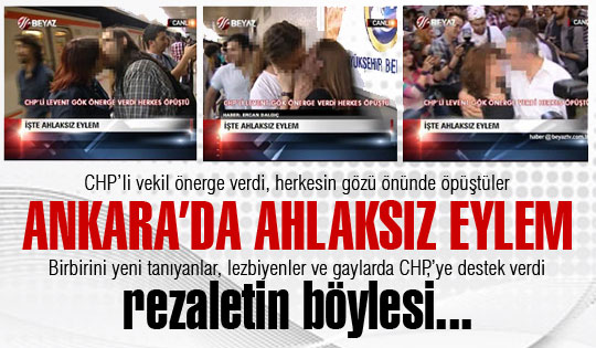 Ankara'da ahlaksız eylem