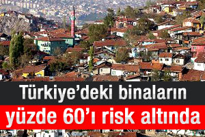 Türkiye’deki binaların yüzde 60’ı risk altında