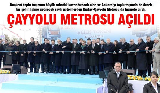 Çayyolu metrosu açıldı