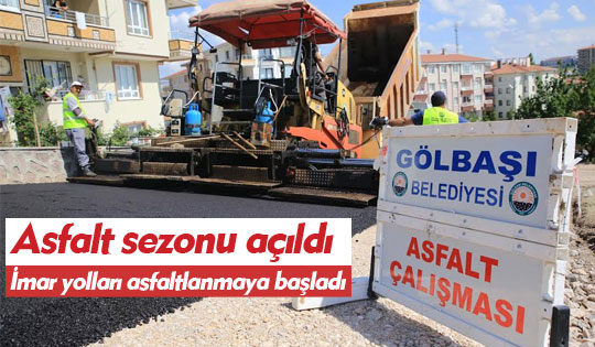 İmar Yolları'na Asfalt Çalışması